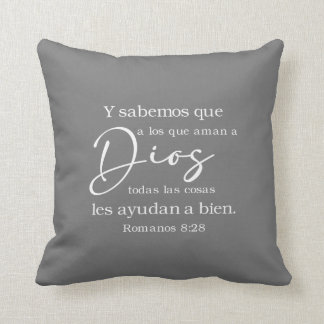 Spanische Bibel Verse Romanos 8:28 Cojín Kissen