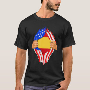 Spanische Blutflagge im Inneren Spaniens T-Shirt