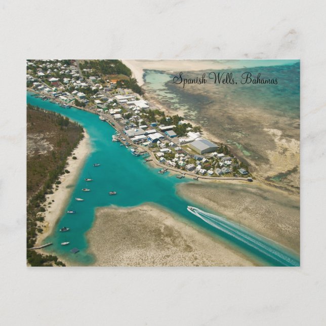 Spanische Brunnen, Bahamas Postkarte (Vorderseite)