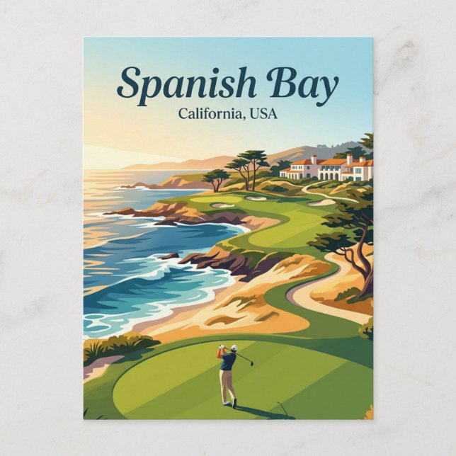 Spanische Bucht USA Postkarte (Vorderseite)