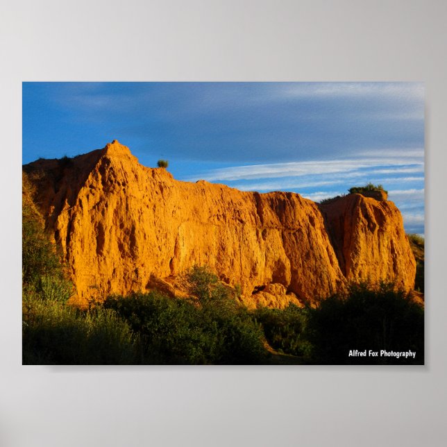 Spanische Canyon-Fassade Poster (Vorne)