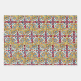 Spanische Cross Tiles Geschenkpapier Set