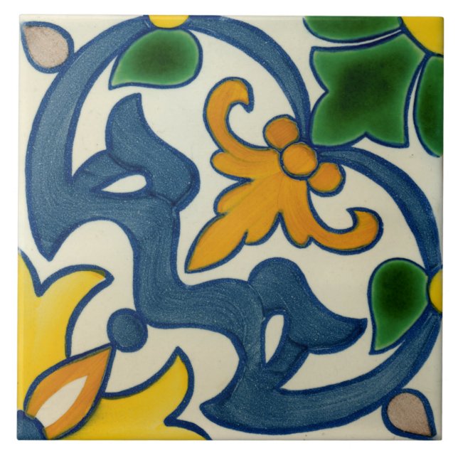 Spanische dekorative Keramik-Foto-Fliese Fliese (Vorderseite)