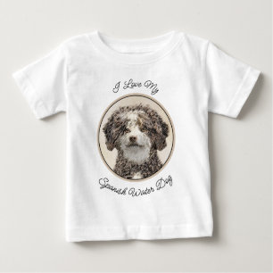 Spanische Dog Malerei - Niedliche Original Hunde K Baby T-shirt