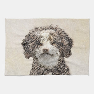 Spanische Dog Malerei - Niedliche Original Hunde K Geschirrtuch