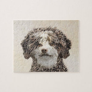 Spanische Dog Malerei - Niedliche Original Hunde K Puzzle
