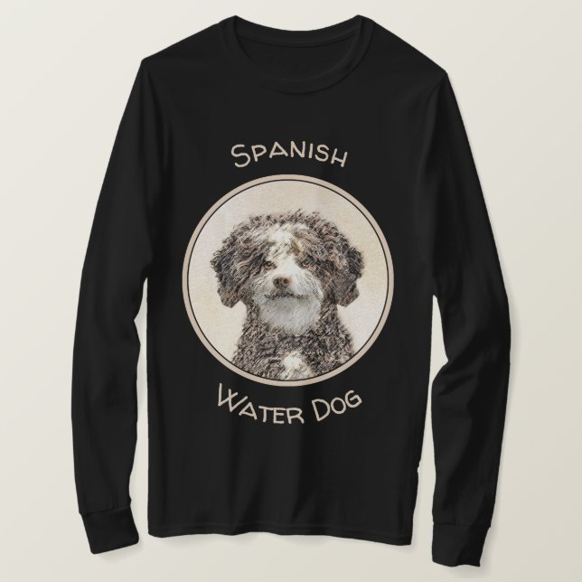 Spanische Dog Malerei - Niedliche Original Hunde K T-Shirt (Design vorne)