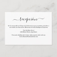 Spanische Elegante Bianco Y Negro Boda Information