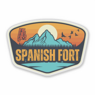 Spanische Festung, Alabama Aufkleber