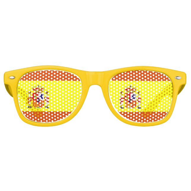 Spanische Flag-Sonnenbrille Partybrille (Vorderseite)