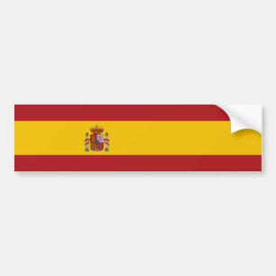 Spanische Flagge Autoaufkleber