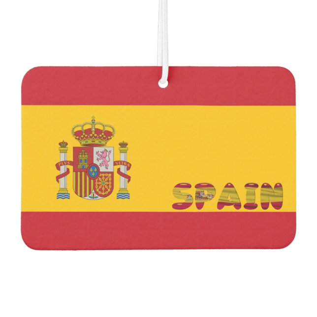 Spanische Flagge Autolufterfrischer (Vorderseite)