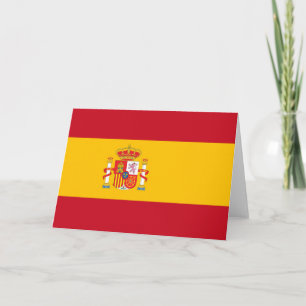 Spanische Flagge Dankeskarte