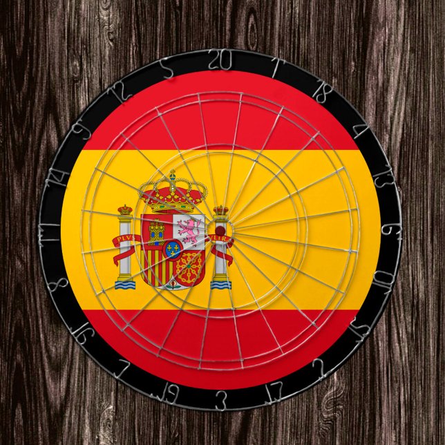 Spanische Flagge Dartboard / Spanien / Spielbrett Dartscheibe (Von Creator hochgeladen)