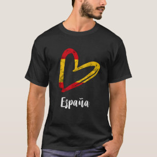 Spanische Flagge Espana Herz Spanische Roots Espan T-Shirt