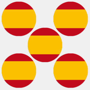Spanische Flagge Etiketten
