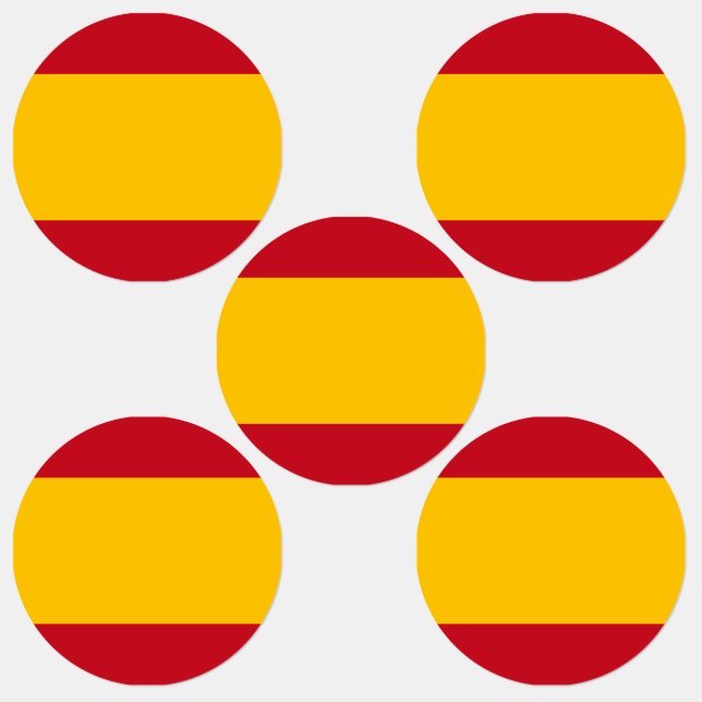 Spanische Flagge Etiketten (Gruppe)