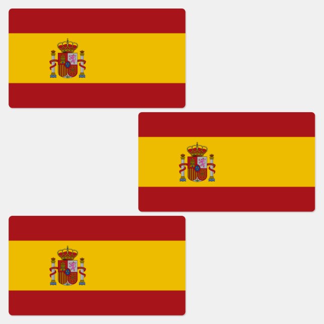 Spanische Flagge Etiketten (Gruppe)