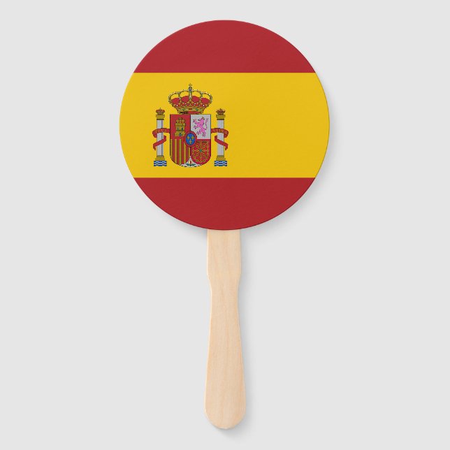 Spanische Flagge Fächer (Vorderseite)