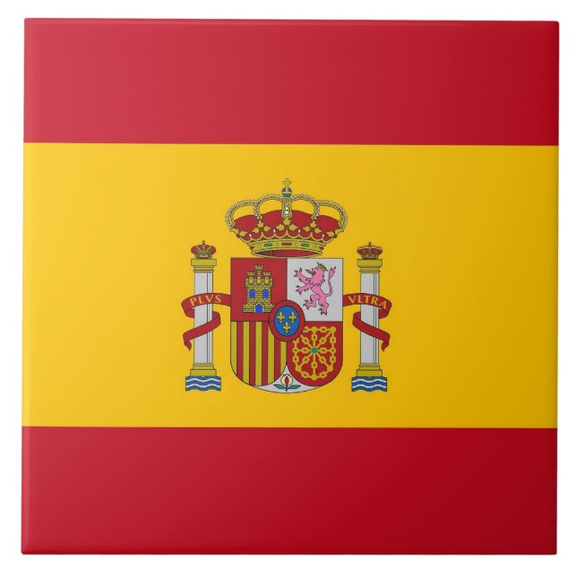 Spanische Flagge Fliese (Vorderseite)