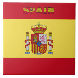 Spanische Flagge Fliese