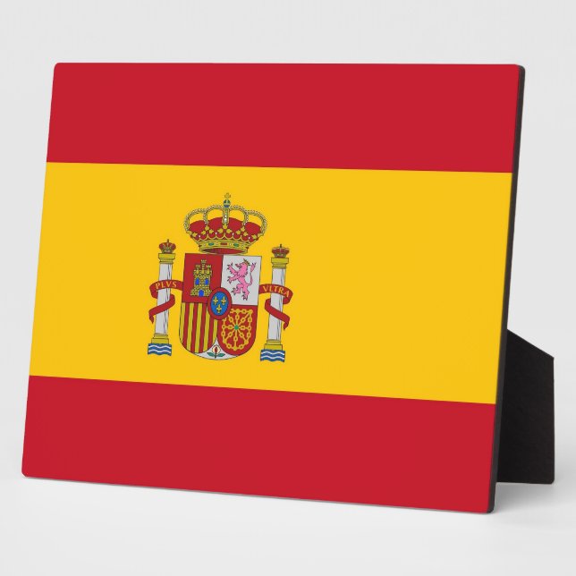 Spanische Flagge Fotoplatte (Seite)