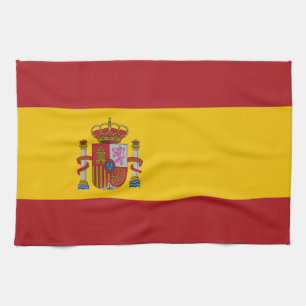 Spanische Flagge Geschirrtuch
