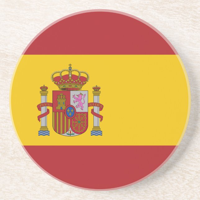 Spanische Flagge Getränkeuntersetzer (Vorne)