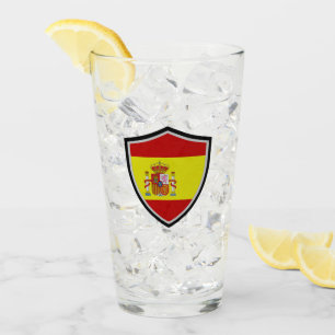Spanische Flagge Glas