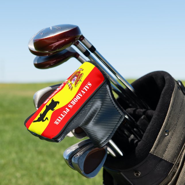 Spanische Flagge Golf Headcover (In Situ)