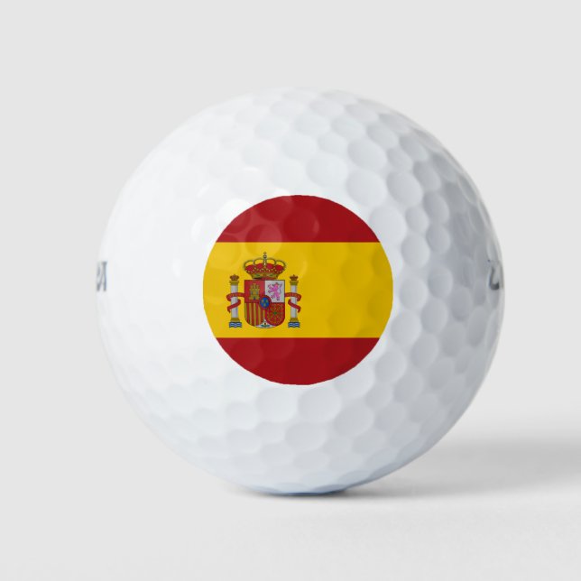Spanische Flagge Golfball (Vorderseite)