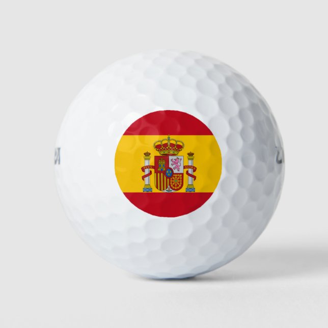 Spanische Flagge Golfball (Vorderseite)