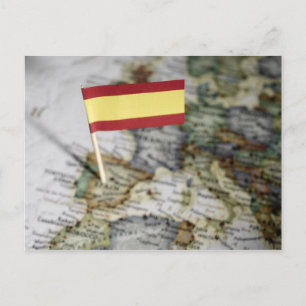 Spanische Flagge in der Karte