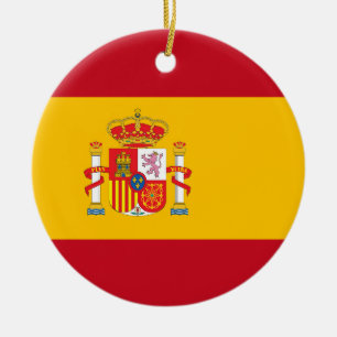 Spanische Flagge Keramik Ornament
