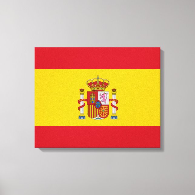 Spanische Flagge Leinwanddruck (Vorderseite)