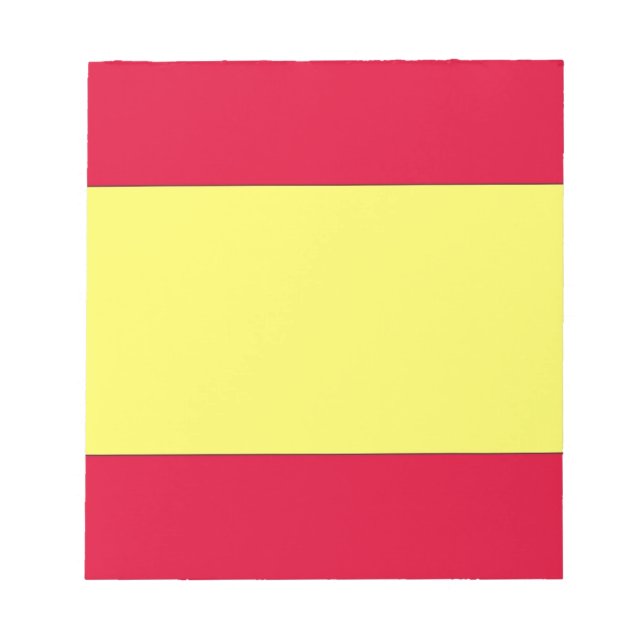 Spanische Flagge Notizblock (Vorderseite)