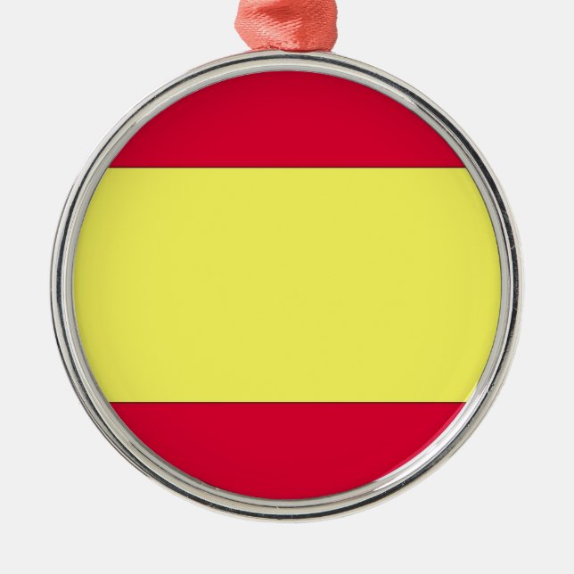 Spanische Flagge Ornament Aus Metall (Vorne)