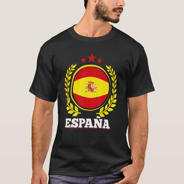 Spanische Flagge Patriotischer Spanier Pride Españ T-Shirt (Vorderseite)