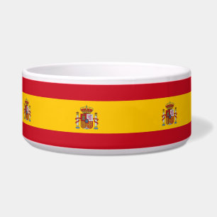 Spanische Flagge Pet Bowl Napf