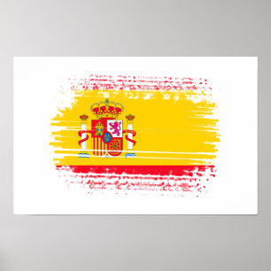 Spanische Flagge Poster