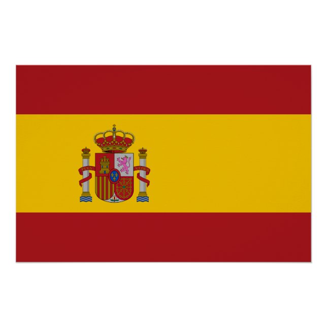 Spanische Flagge Poster (Vorderseite)