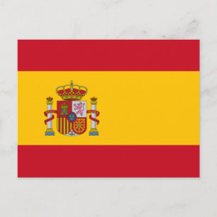 Spanische Flagge Postkarte