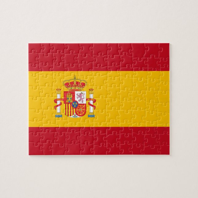 Spanische Flagge Puzzle (Horizontal)
