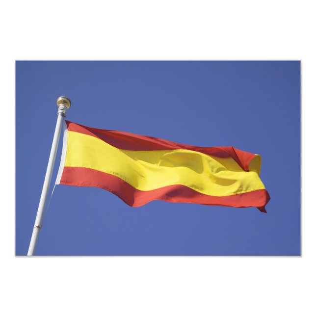Spanische Flagge — RF) Fotodruck (Vorne)