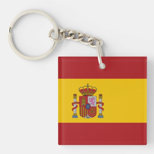 Spanische Flagge Schlüsselanhänger (Vorderseite)