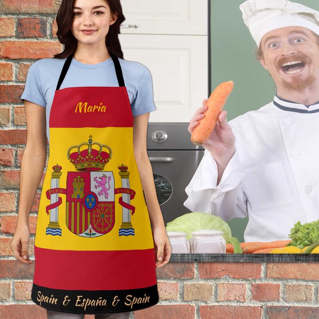 Spanische Flagge Schürze, Spanien Koch Küche Schürze (Von Creator hochgeladen)