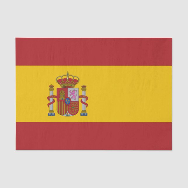 Spanische Flagge Seidenpapier (Vorderseite)