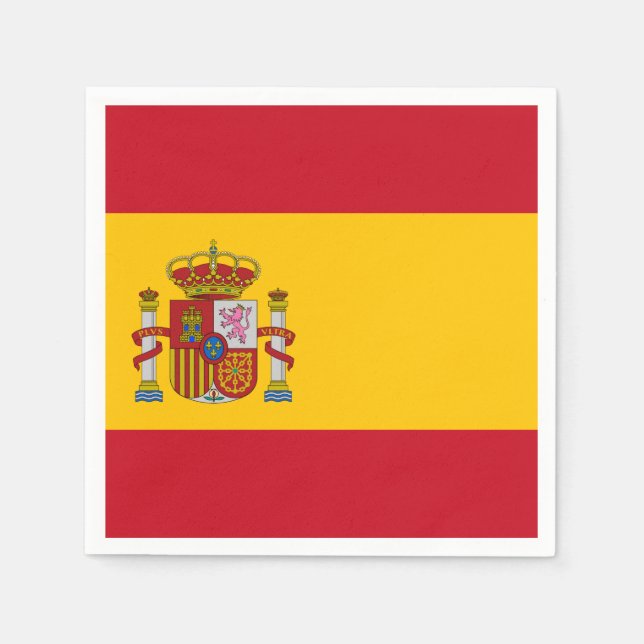 Spanische Flagge Serviette (Vorderseite)