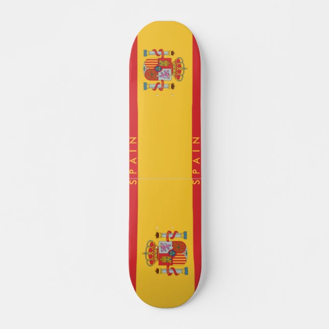 Spanische Flagge - Skateboard (Vorne)
