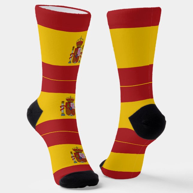 Spanische Flagge Socken (Gewinkelt)